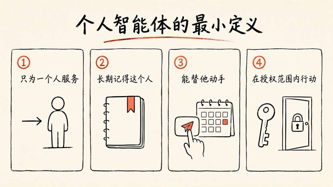 个人智能体的最小定义
