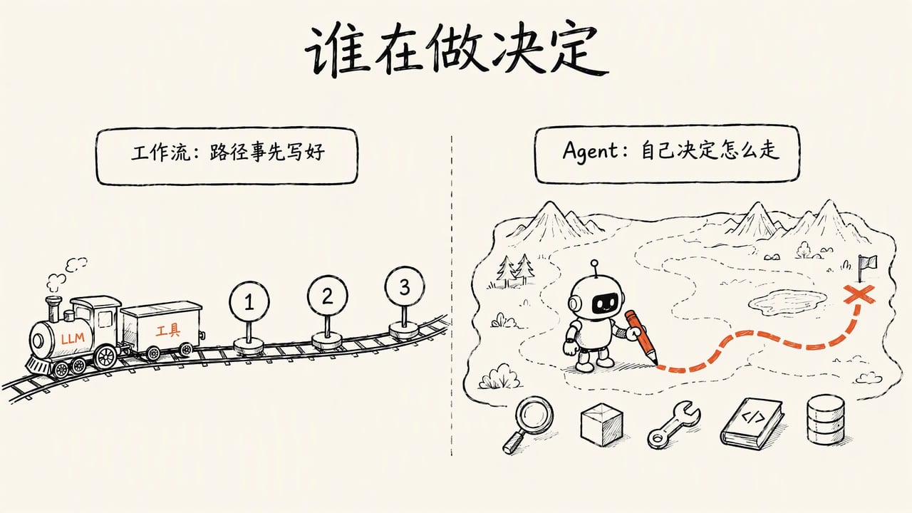 工作流 vs Agent:谁在做决定