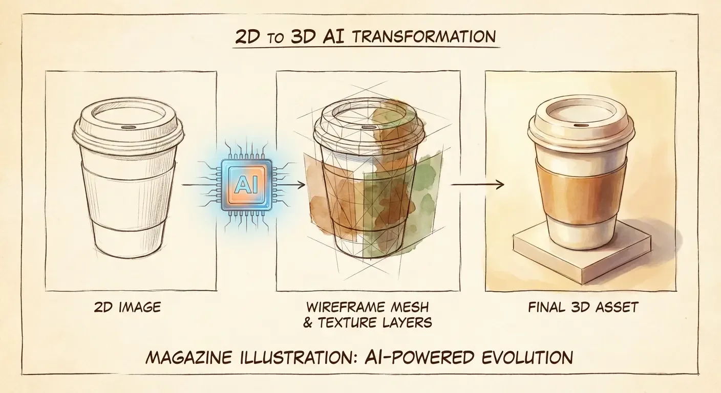3D建模AI工具示意图