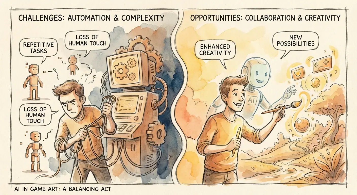 挑战与机遇对比图